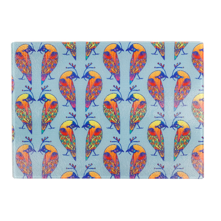 SALE: Colourful Lovebirds Worktop Protector (small/textured)