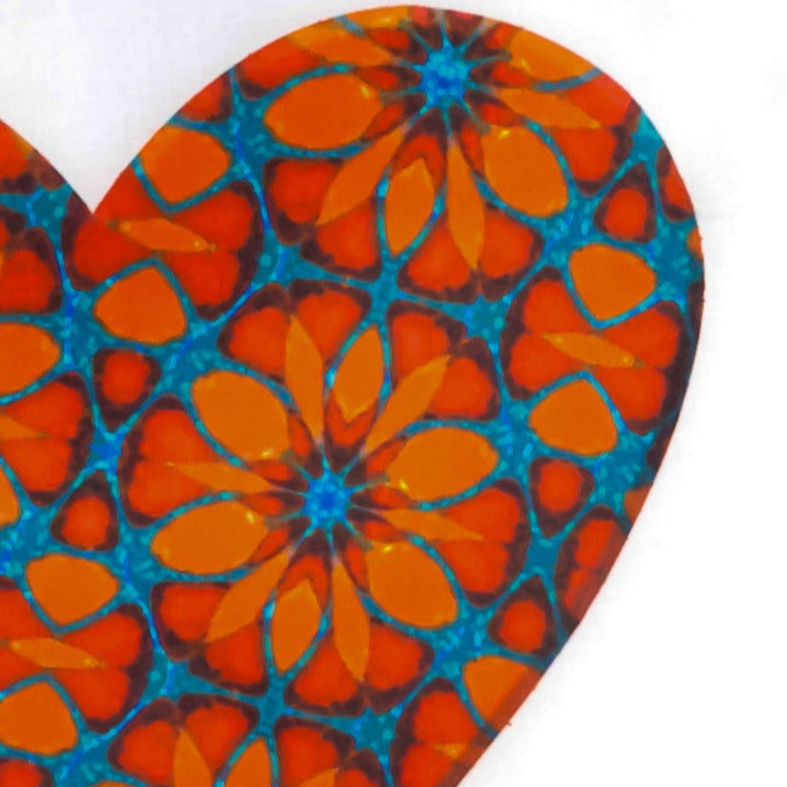 SALE - Moroccan Flower Heart Lightweight Cotton Tote Bag
