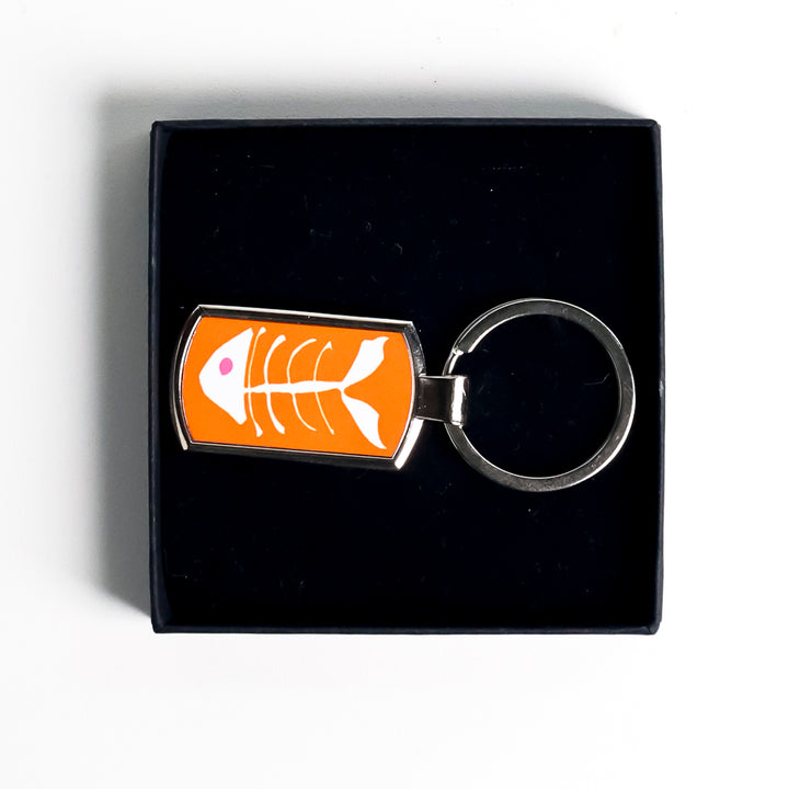 SALE - Orange Bonefish Keyring