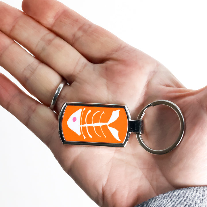 SALE - Orange Bonefish Keyring
