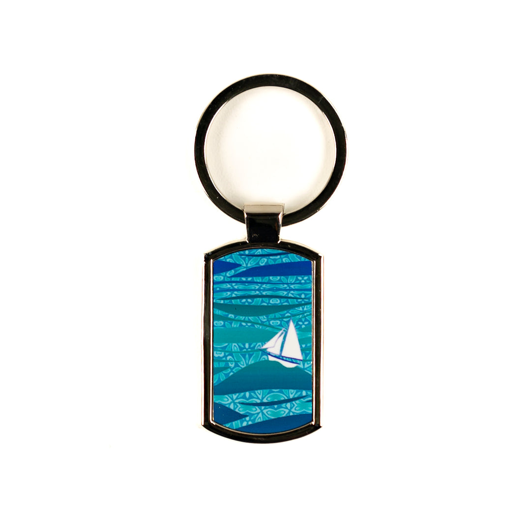 Caribbean Sailing Millefiori Keyring