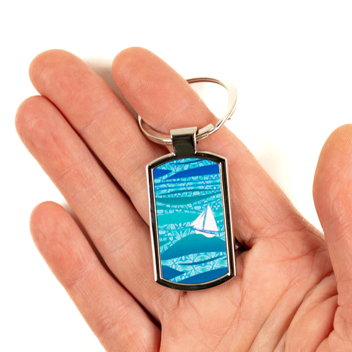 Caribbean Sailing Millefiori Keyring