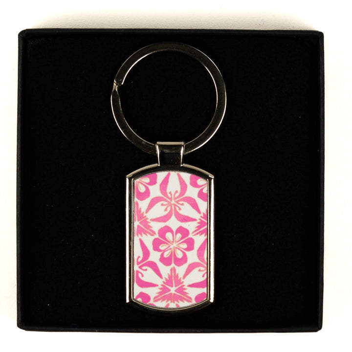 Pink Nettles Millefiori Keyring
