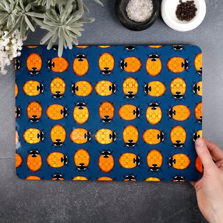SALE - Pair of Melamine Placemats - Ladybird Design