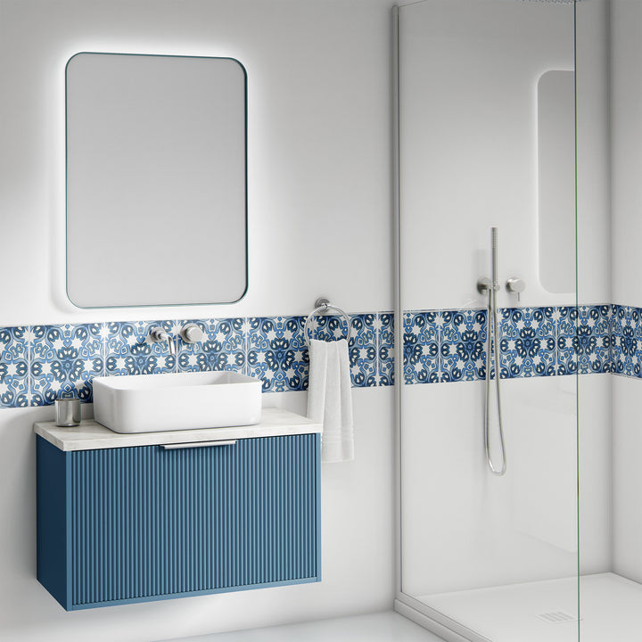 Blue white Iznik tiles