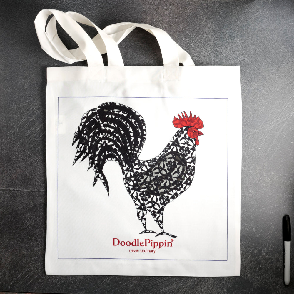 Black Cockerel Tote Bag