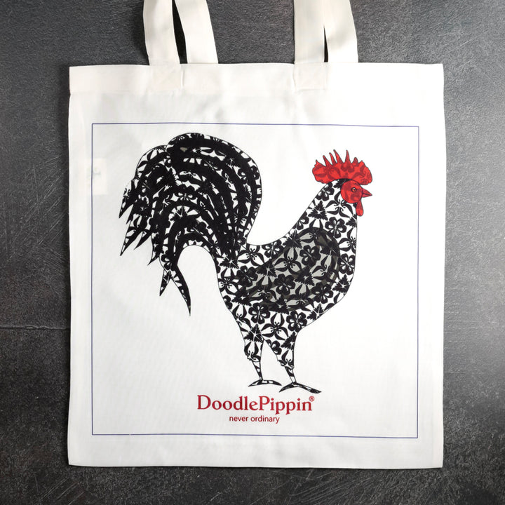 Black Cockerel Tote Bag
