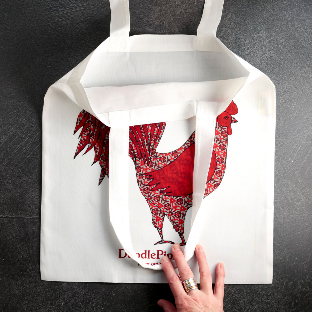Red Cockerel Tote Bag