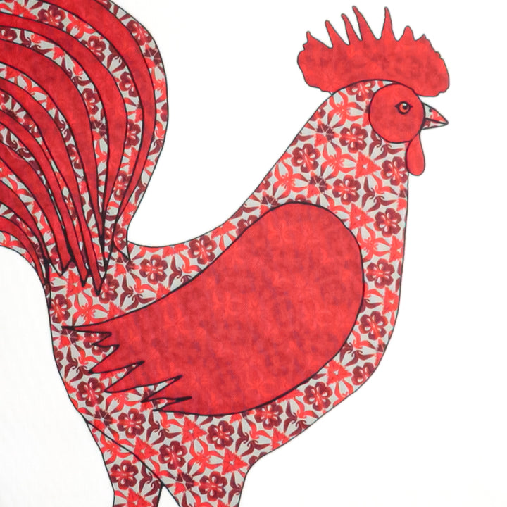 Red Cockerel Tote Bag