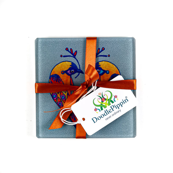 Lovebirds Coaster - Parrot Colours
