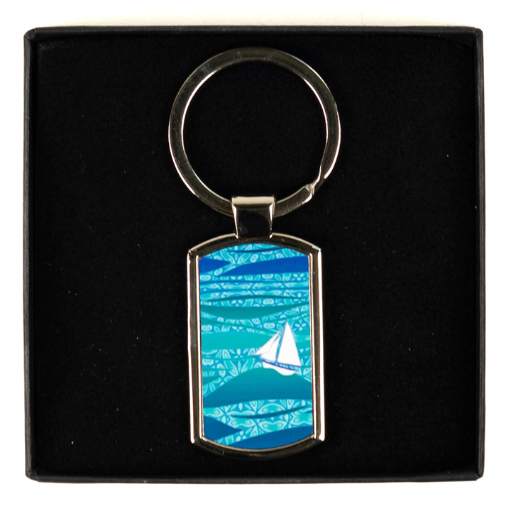 Caribbean Sailing Millefiori Keyring