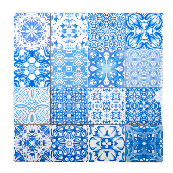 Mix and Match Ceramic tiles - Sky Blue Mix