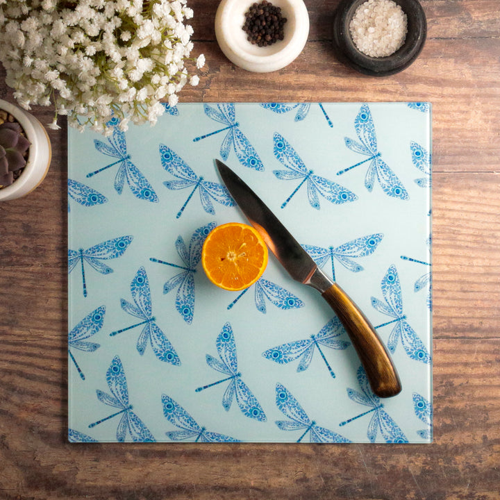 Dragonfly - Blue Design worktop protector