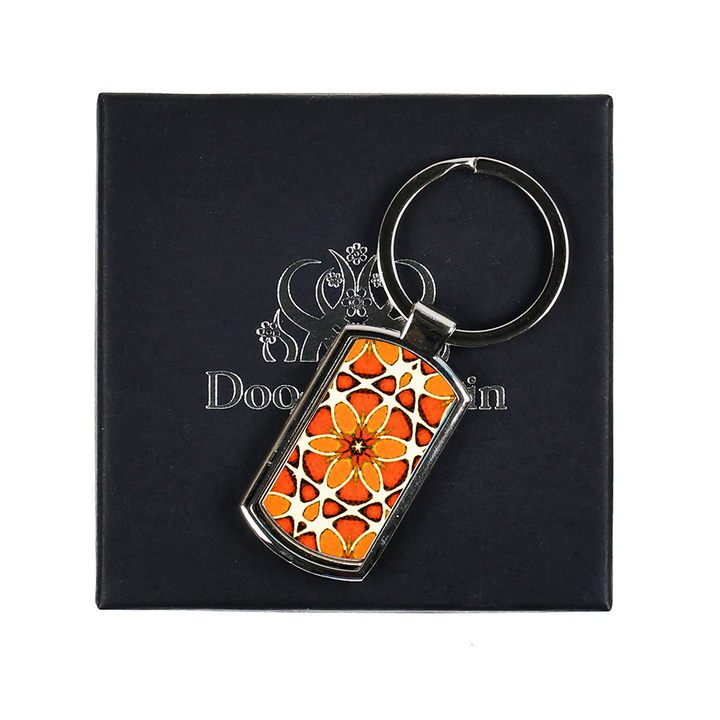 Moroccan Flower Millefiori Keyring
