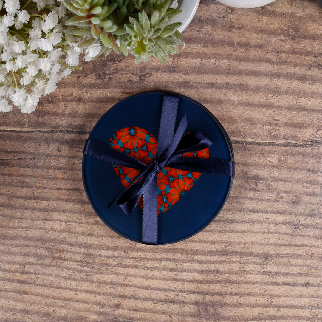 Moroccan Flower Heart Coasters