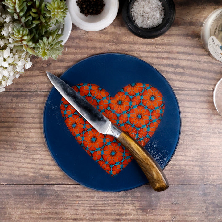 Moroccan Heart Chopping Board (circular)