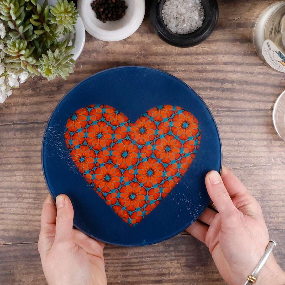 Moroccan Heart Chopping Board (circular)