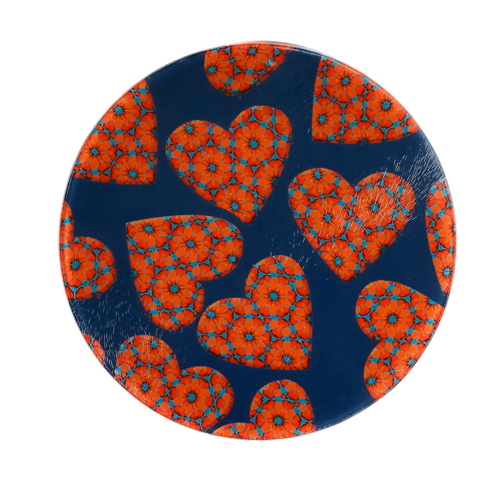 Moroccan Hearts Chopping Board (circular)