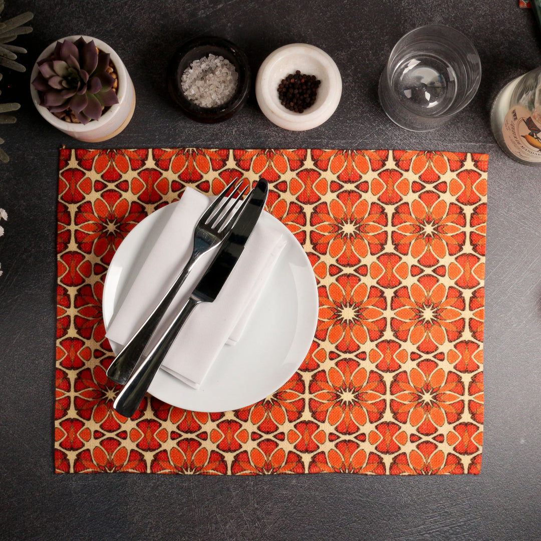 Moroccan Flower Fabric Placemat
