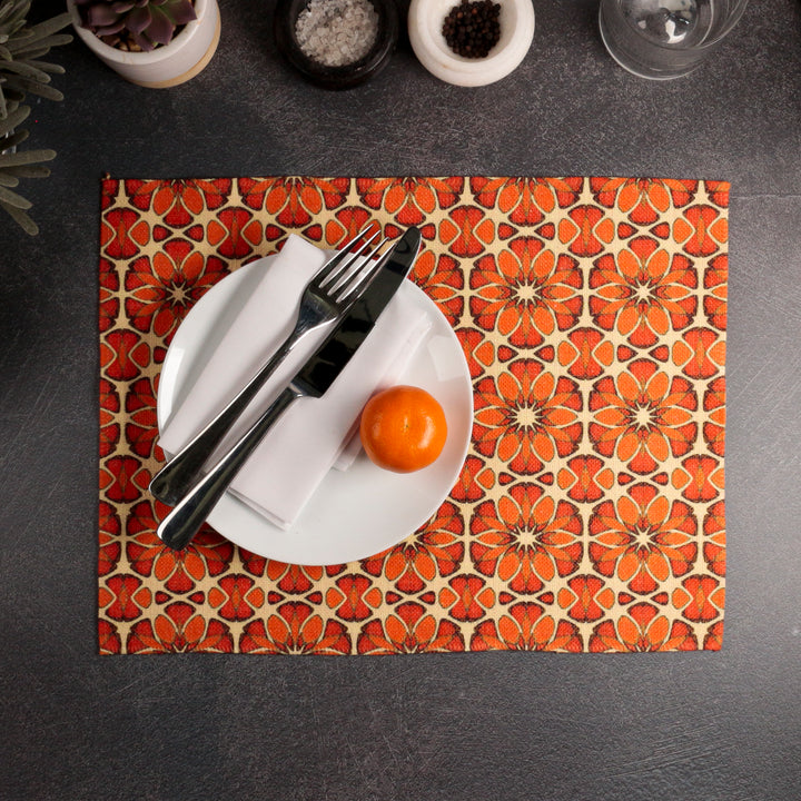 Moroccan Flower Fabric Placemat