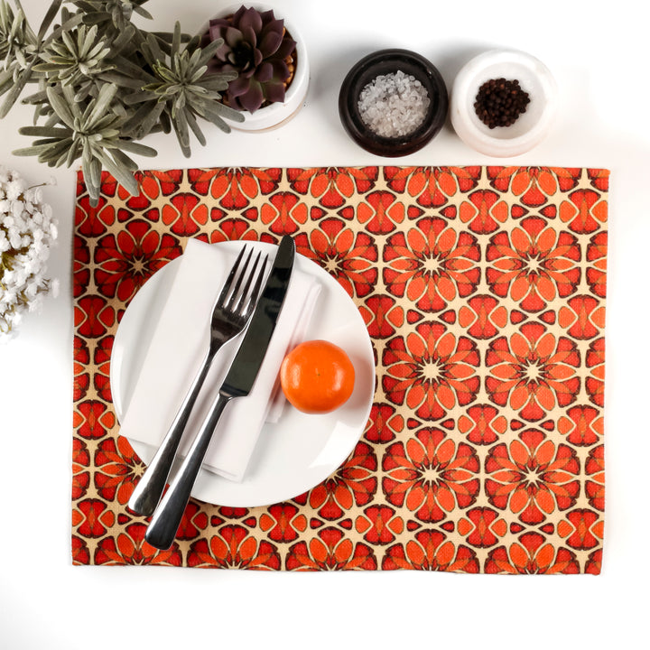 Moroccan Flower Fabric Placemat