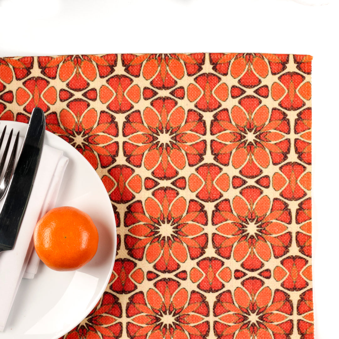 Moroccan Flower Fabric Placemat