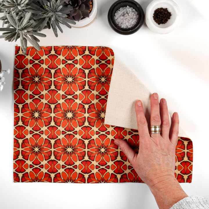Moroccan Flower Fabric Placemat