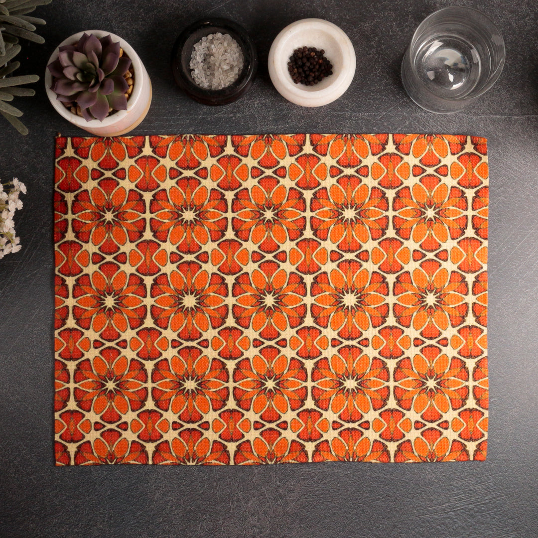 Moroccan Flower Fabric Placemat
