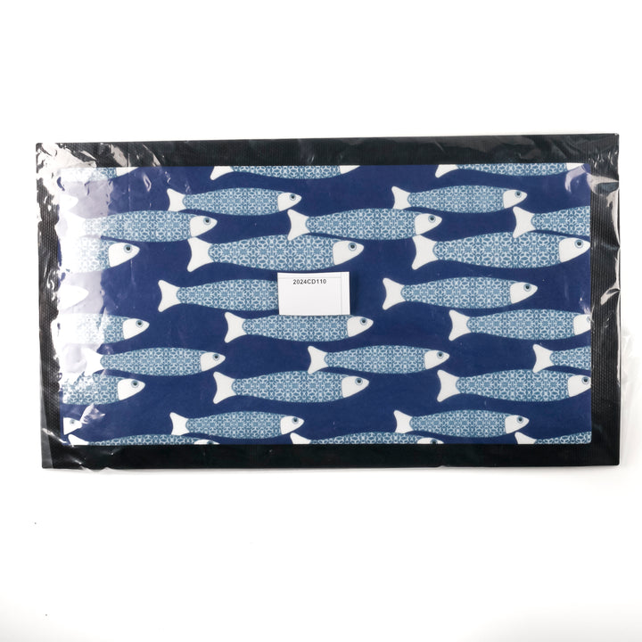 SALE - Navy Blue Ocean Shoal  - Pet Food Placemat