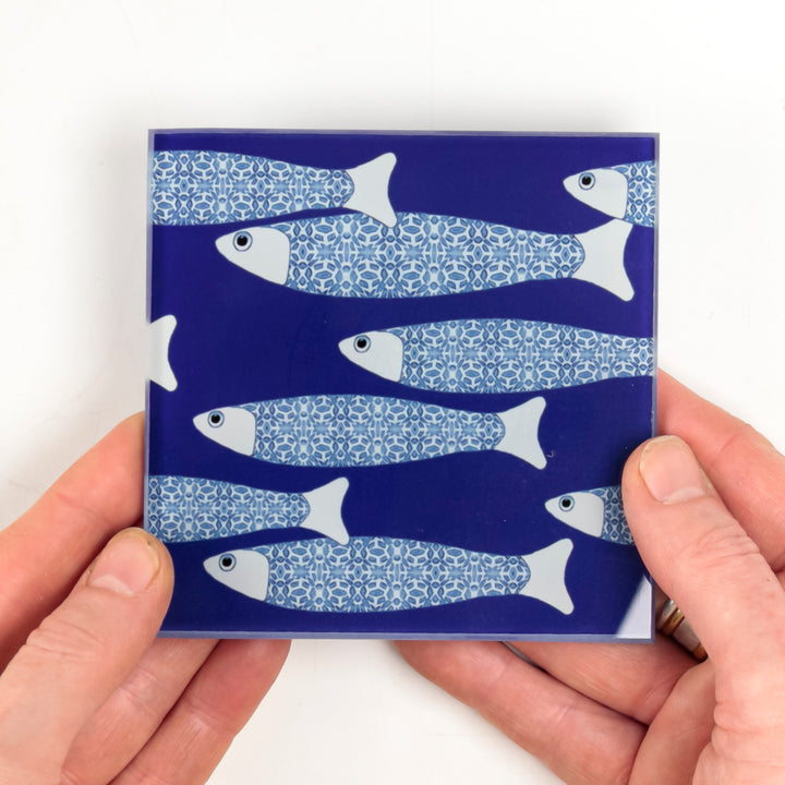 Ocean Shoal Coaster Set - Navy Blue