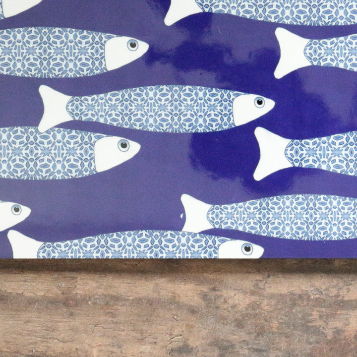 SALE Seconds: Ocean table mat, navy - SET OF THREE