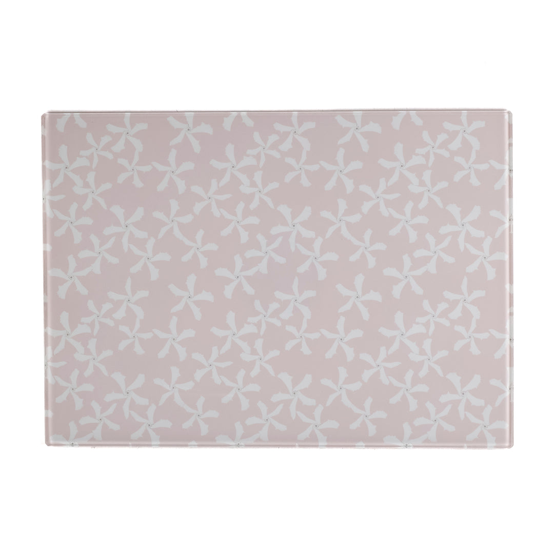 SALE - Pale Pink Jasmine Flower Worktop Protector (small/smooth)