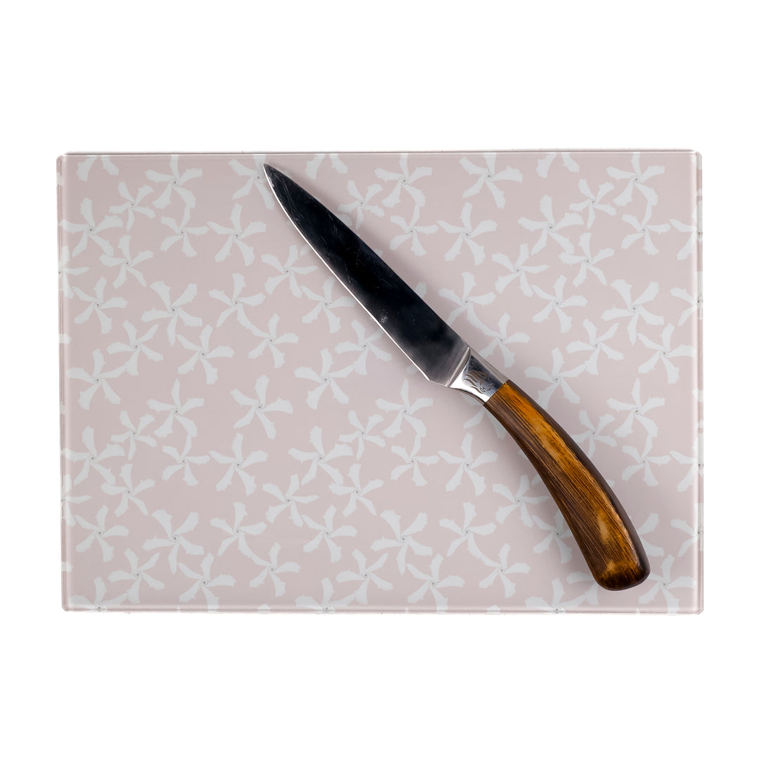 SALE - Pale Pink Jasmine Flower Worktop Protector (small/smooth)