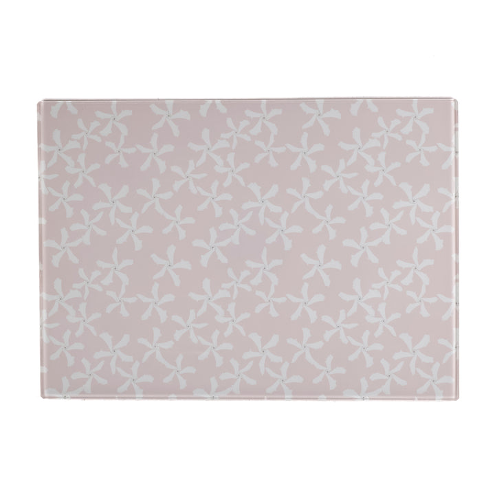 SALE - Pale Pink Jasmine Flower Worktop Protector (small/smooth)