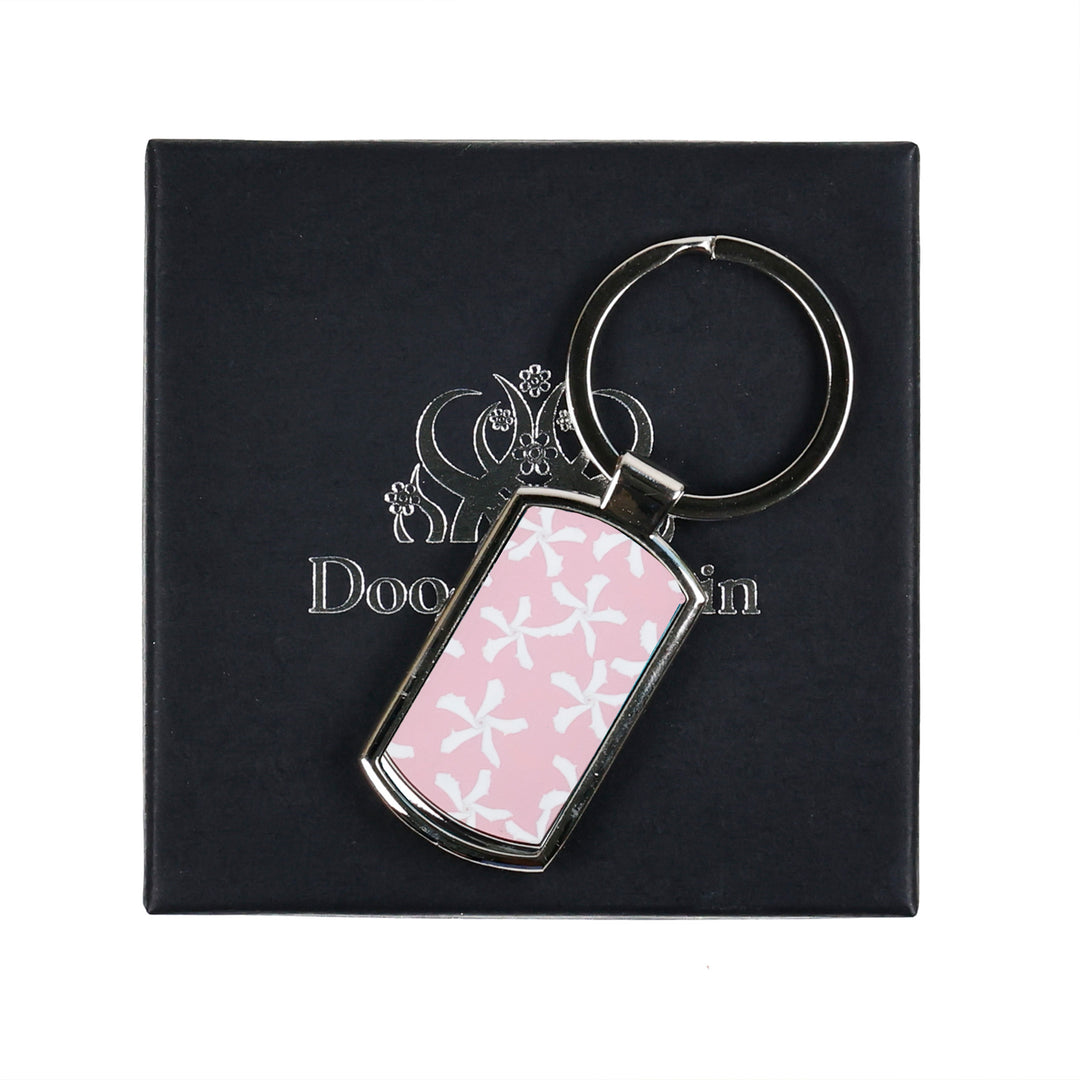 Pink Jasmine design Keyring