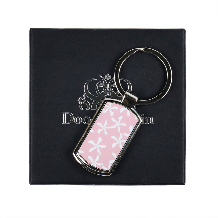 Pink Jasmine design Keyring