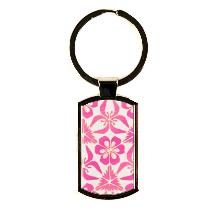 Pink Nettles Millefiori Keyring