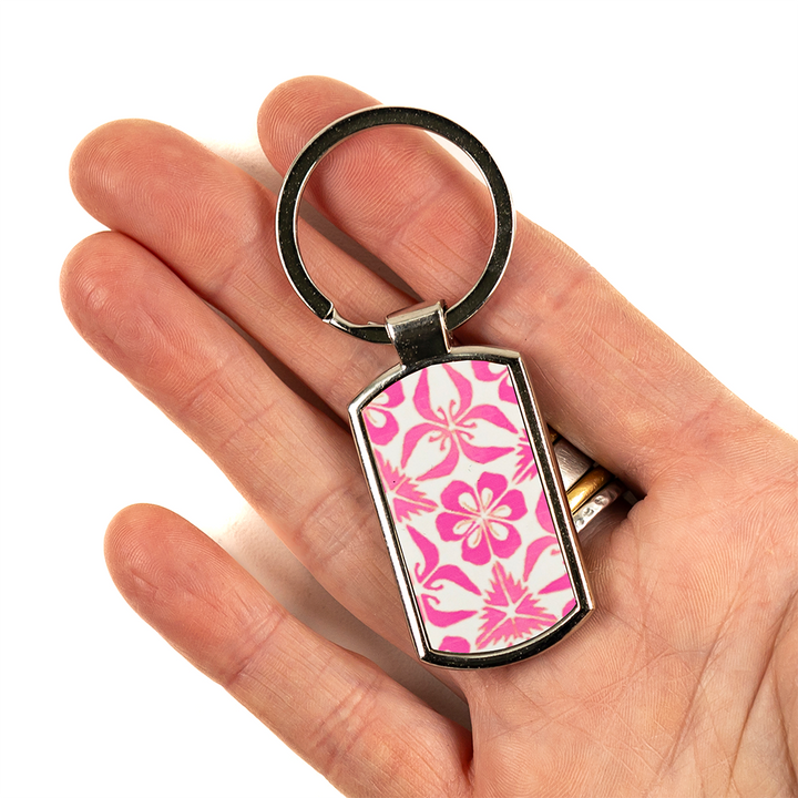 Pink Nettles Millefiori Keyring