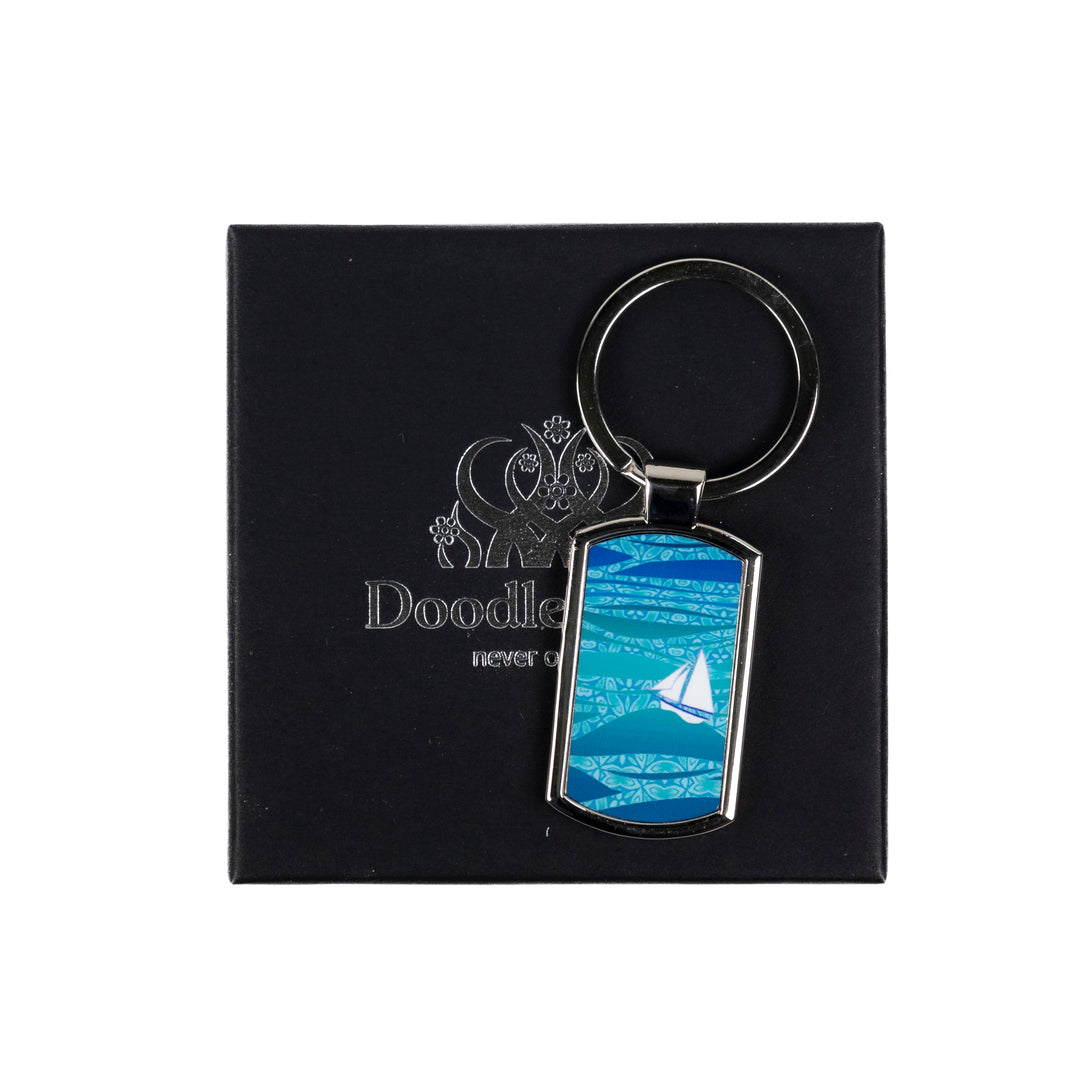 Caribbean Sailing Millefiori Keyring