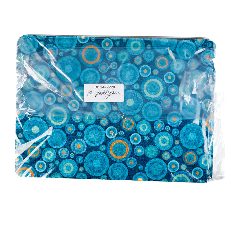 SALE 2x Cork Placemats - Lanternbugs &amp; Blue Orange Circles