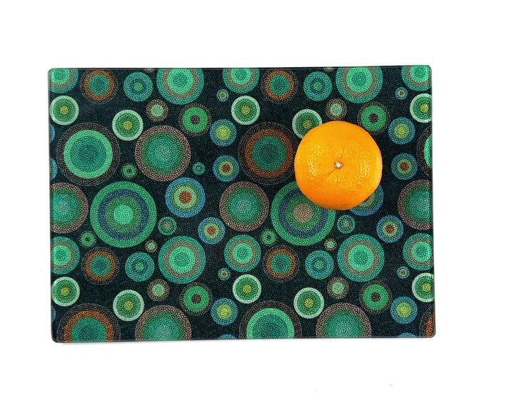 Starry Night Chopping Board - Worktop Protector - Malachite