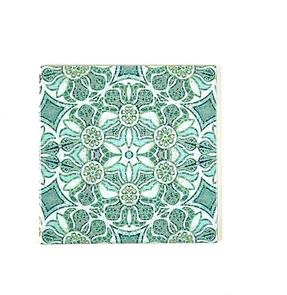 Pomegranate Tiles - Aqua