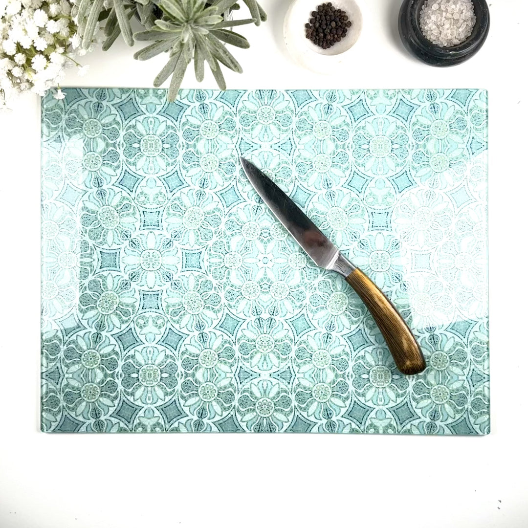 Pomegranate Worktop Protector - Aqua