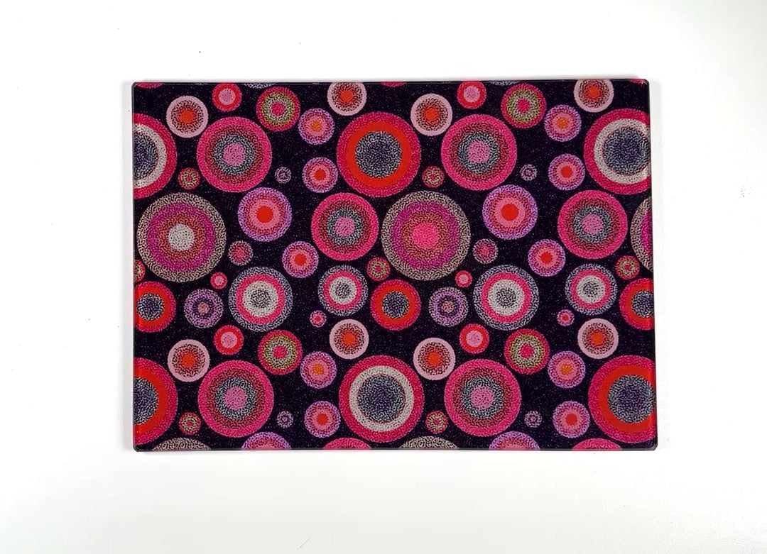 Starry Night Chopping Board - Magenta Pink Red