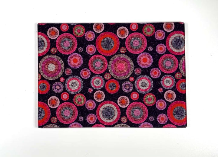 Starry Night Chopping Board - Magenta Pink Red