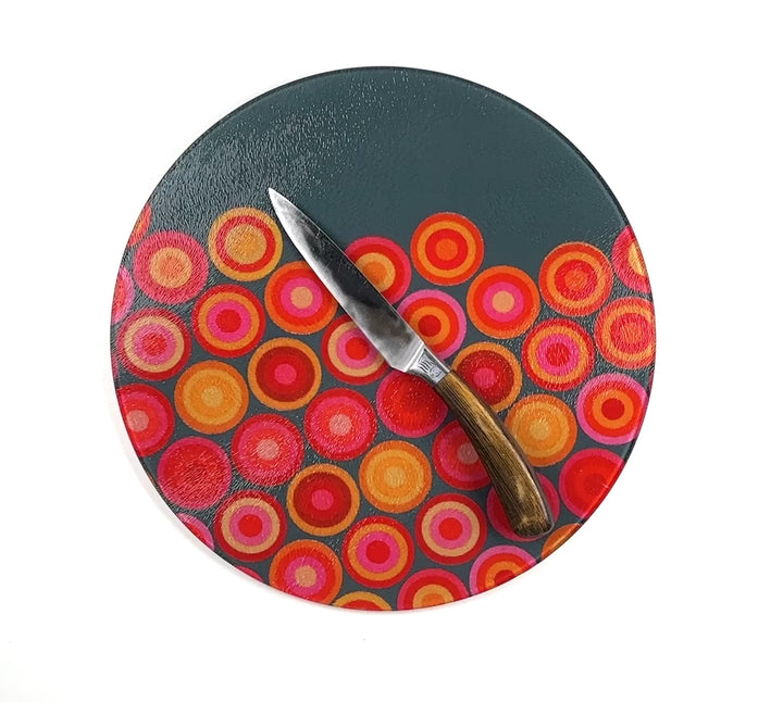 Volcanic Circles Chopping Board (circular)