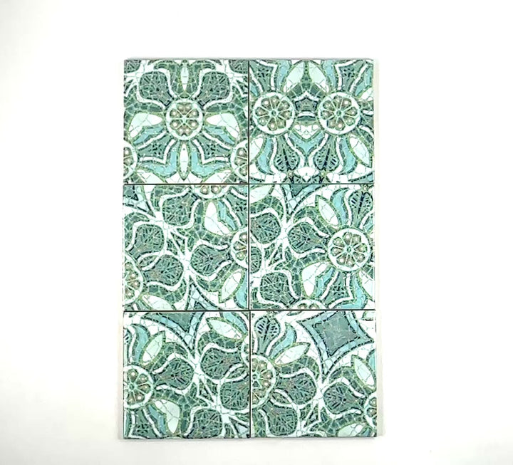 Pomegranate Tiles - Aqua - Random Sections