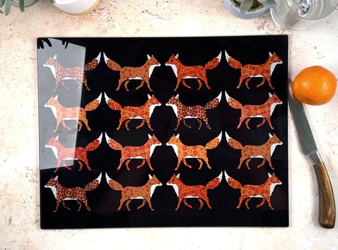 Red Foxes Worktop Protector