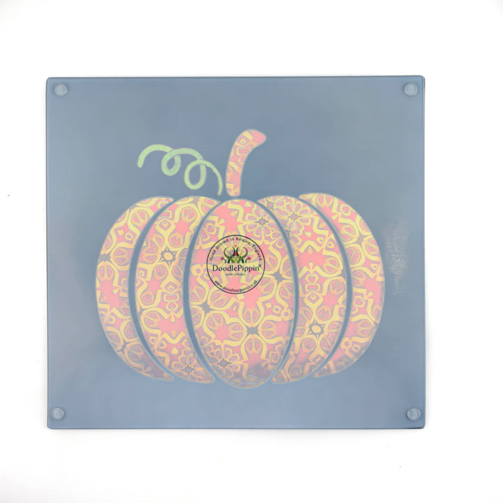 Red Gold Autumn Pumpkin Chopping Board