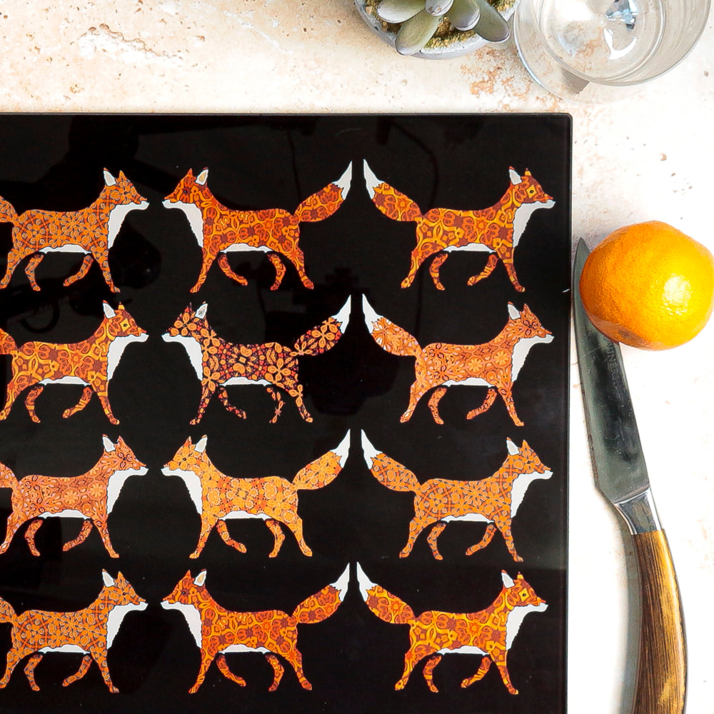Red Foxes Worktop Protector